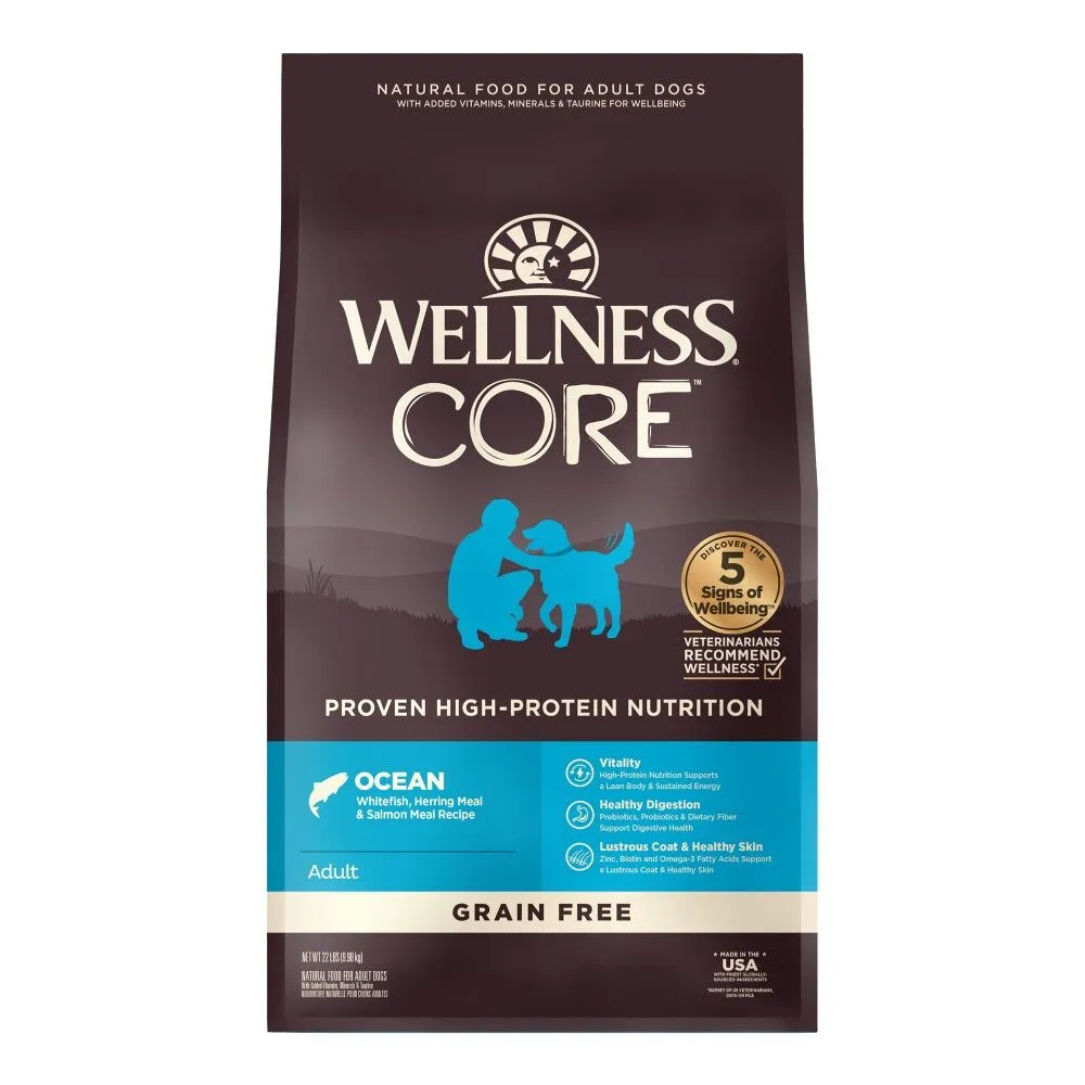 Wellness CORE 無榖物系列 成犬海洋魚配方.4lb/12lb/22lb