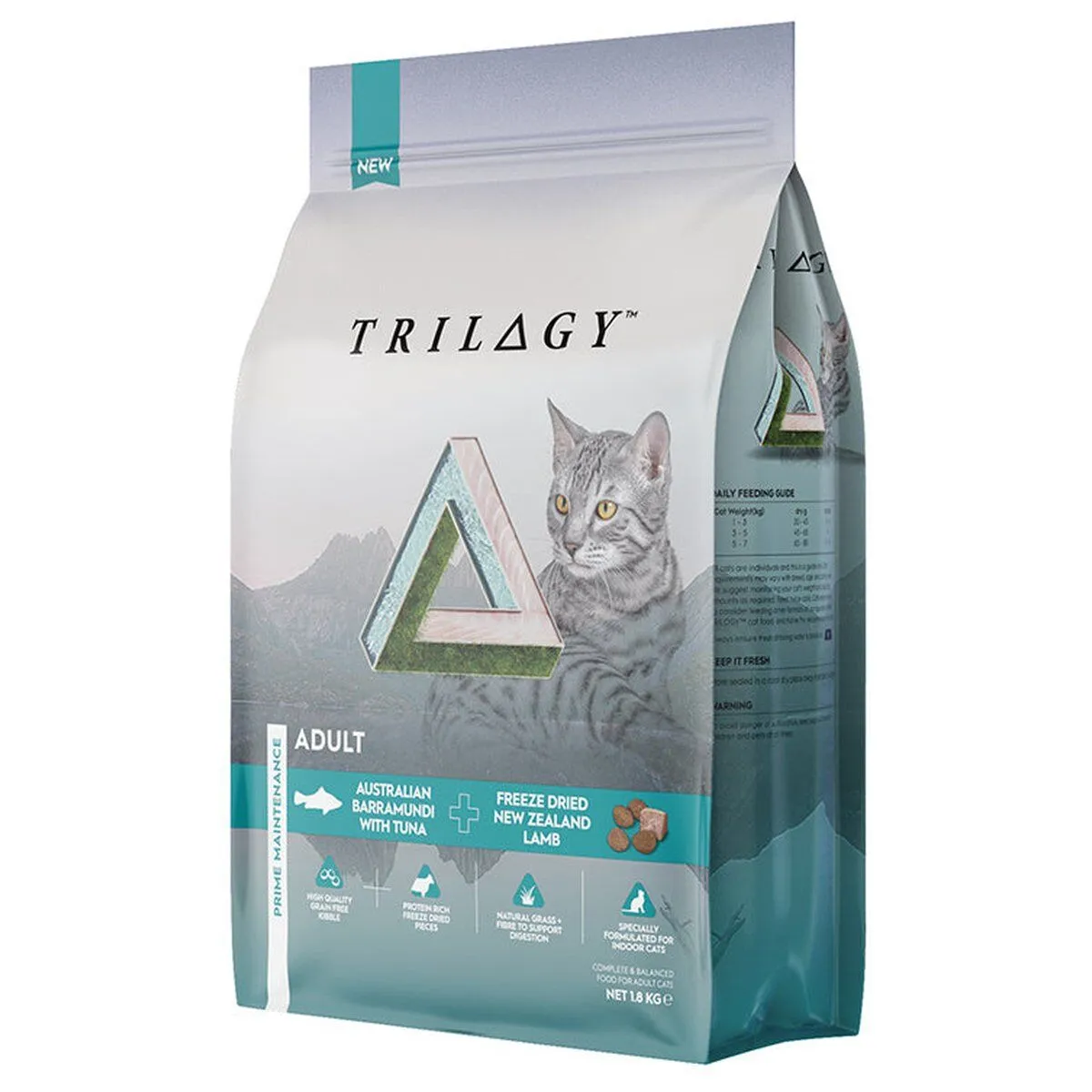 TRILOGY 奇境 無穀成貓糧 澳洲尖吻鱸魚吞拿魚配方 (添加5%紐西蘭凍乾羊肺)．1.8kg/5kg