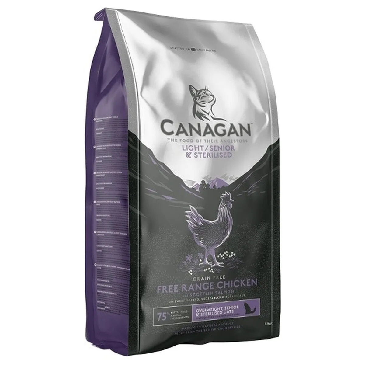Canagan原之選 無穀物老貓糧．走地雞配方．1.5kg/4kg