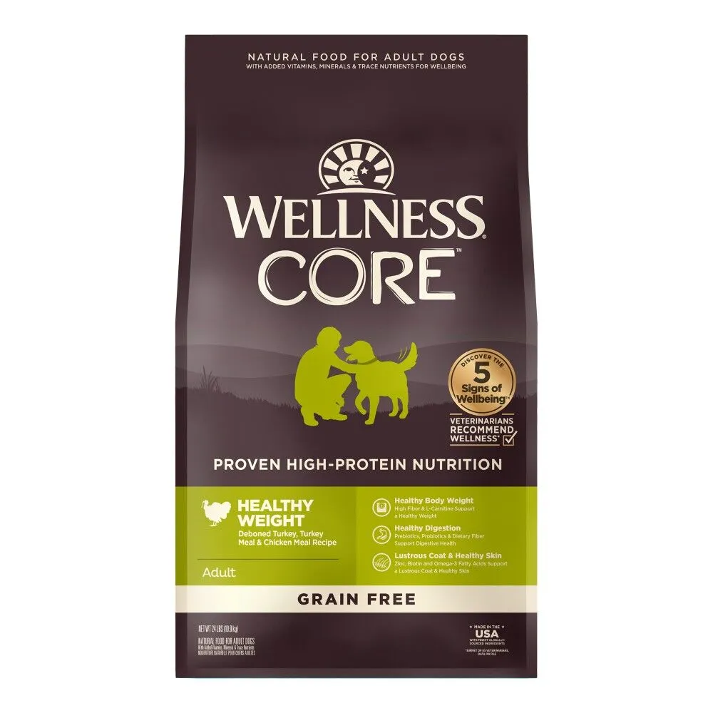 Wellness CORE 無榖物系列 成犬體重管理配方.4lb/12lb/24lb