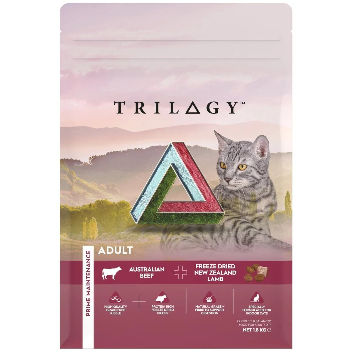 TRILOGY 奇境 無穀成貓糧 澳洲牛肉配方 (添加5%紐西蘭凍乾羊肺)．1.8kg/5kg