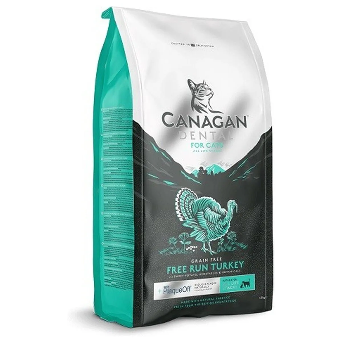 Canagan原之選 無穀物全貓糧 火雞健齒配方．1.5kg/4kg