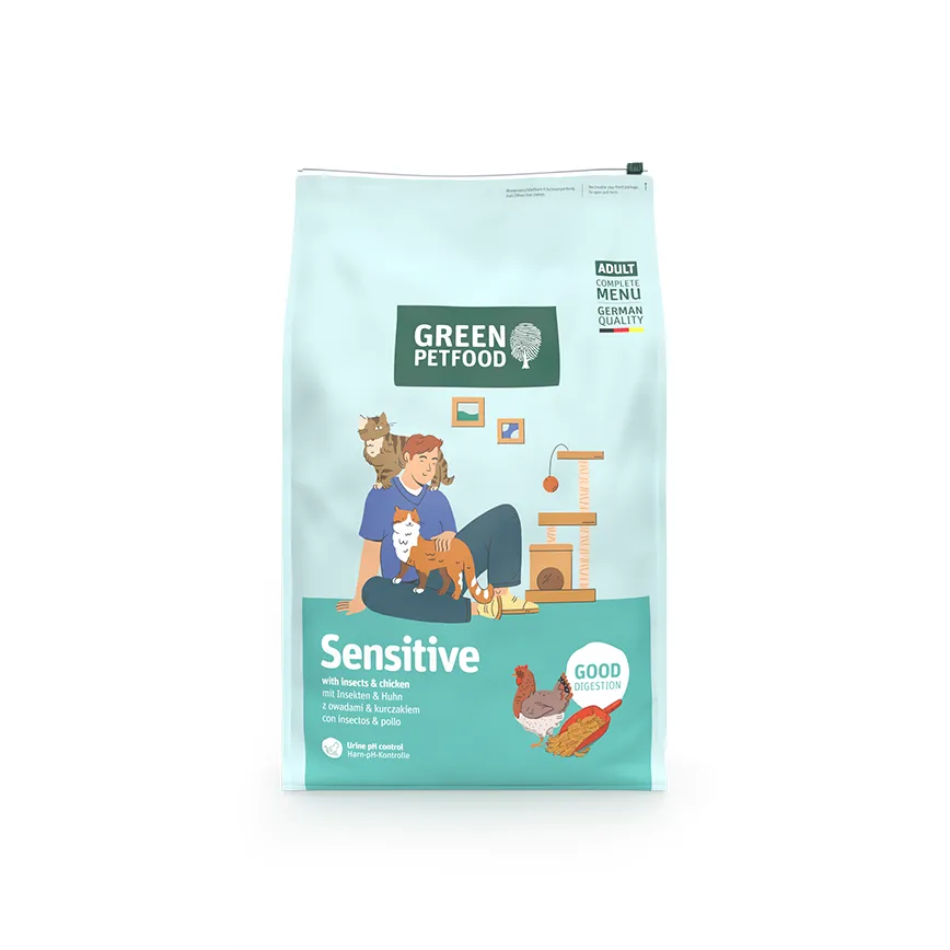 Green Petfood 防过敏虫虫蛋白 猫干粮 鸡肉．1.5kg/ 7.5kg