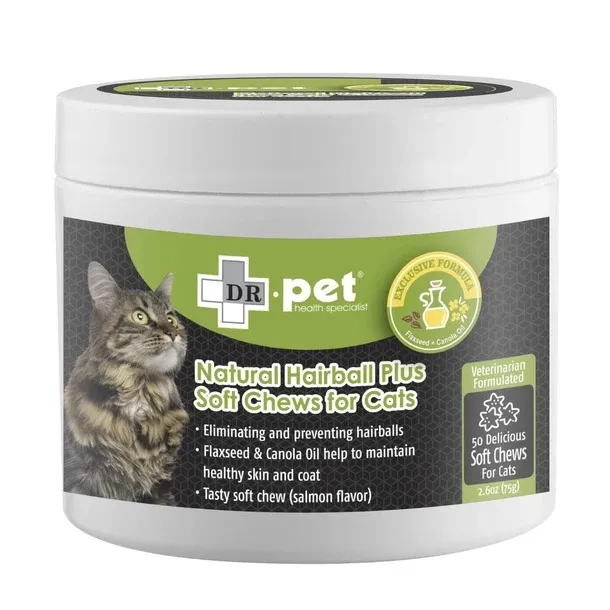 Dr. Pet 貓用去毛球天然肉粒．50粒裝