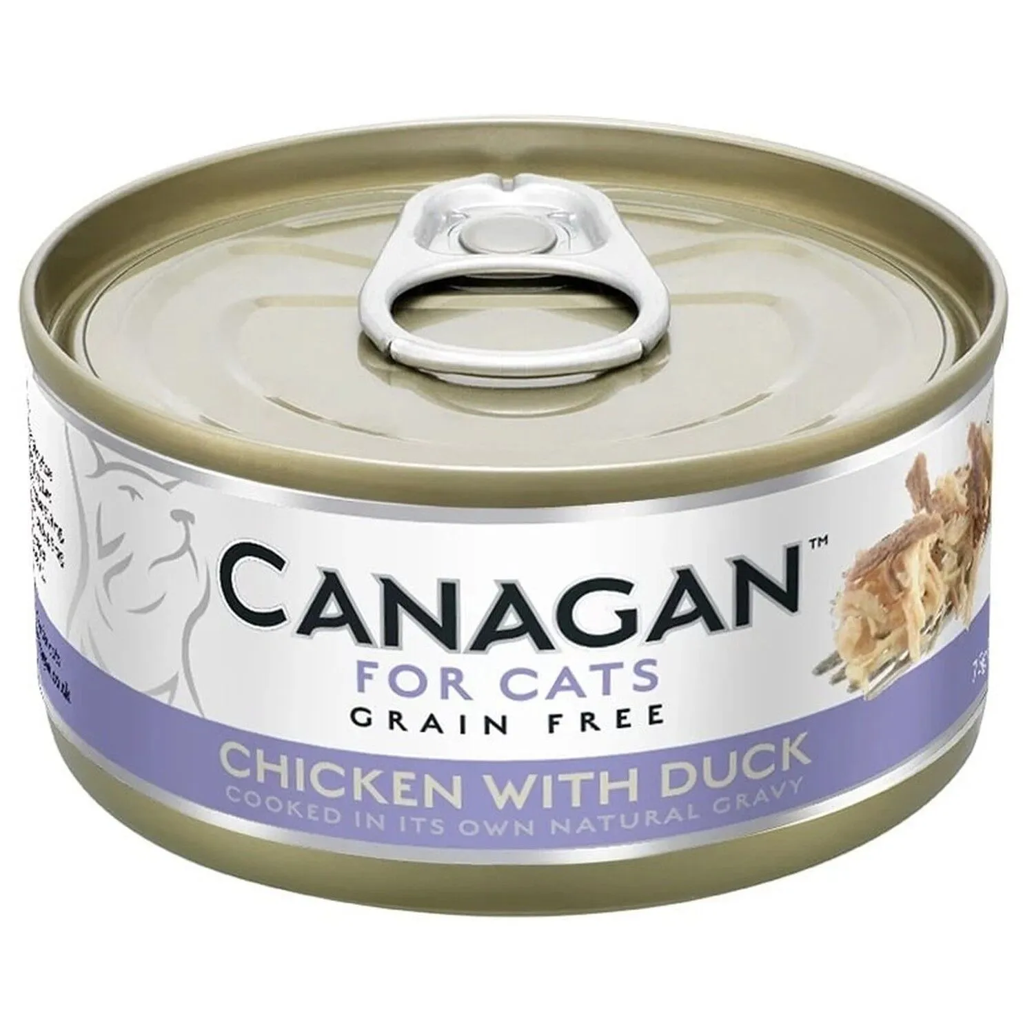 Canagan 原之選 天然無穀物貓糧罐頭 雞肉伴鴨肉．75g