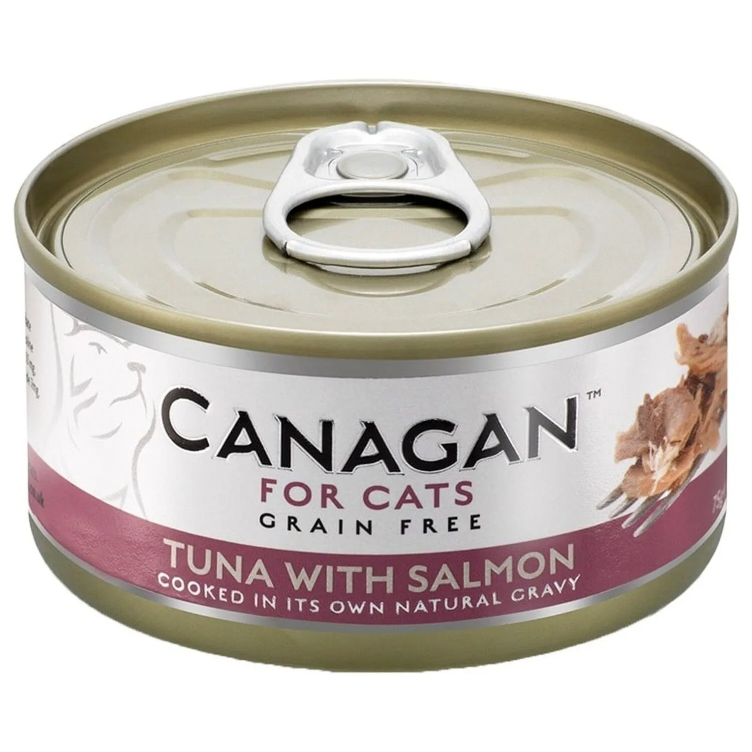 Canagan 原之選 天然無穀物貓糧罐頭 吞拿魚伴三文魚．75g