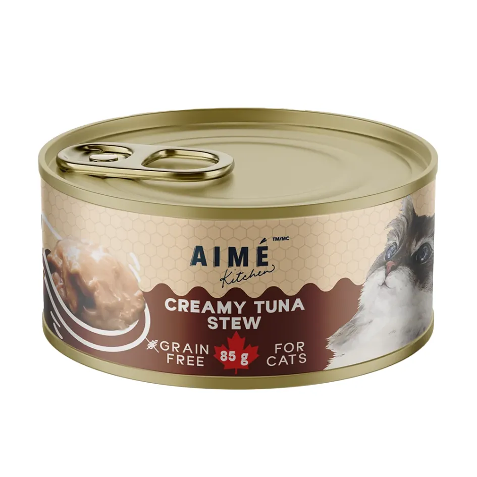 Aime Kitchen 啖啖肉補水系列 無穀物貓罐 吞拿魚濃湯．85g
