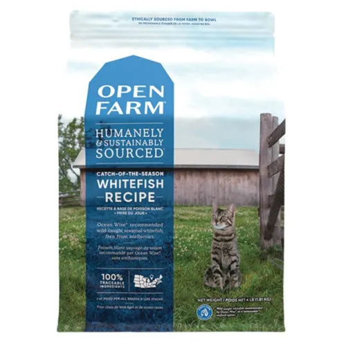 Open Farm 無穀物貓糧 Catch-of-the-Season WHITEFIS 海捕時令白魚+扁豆．4lb/8lb