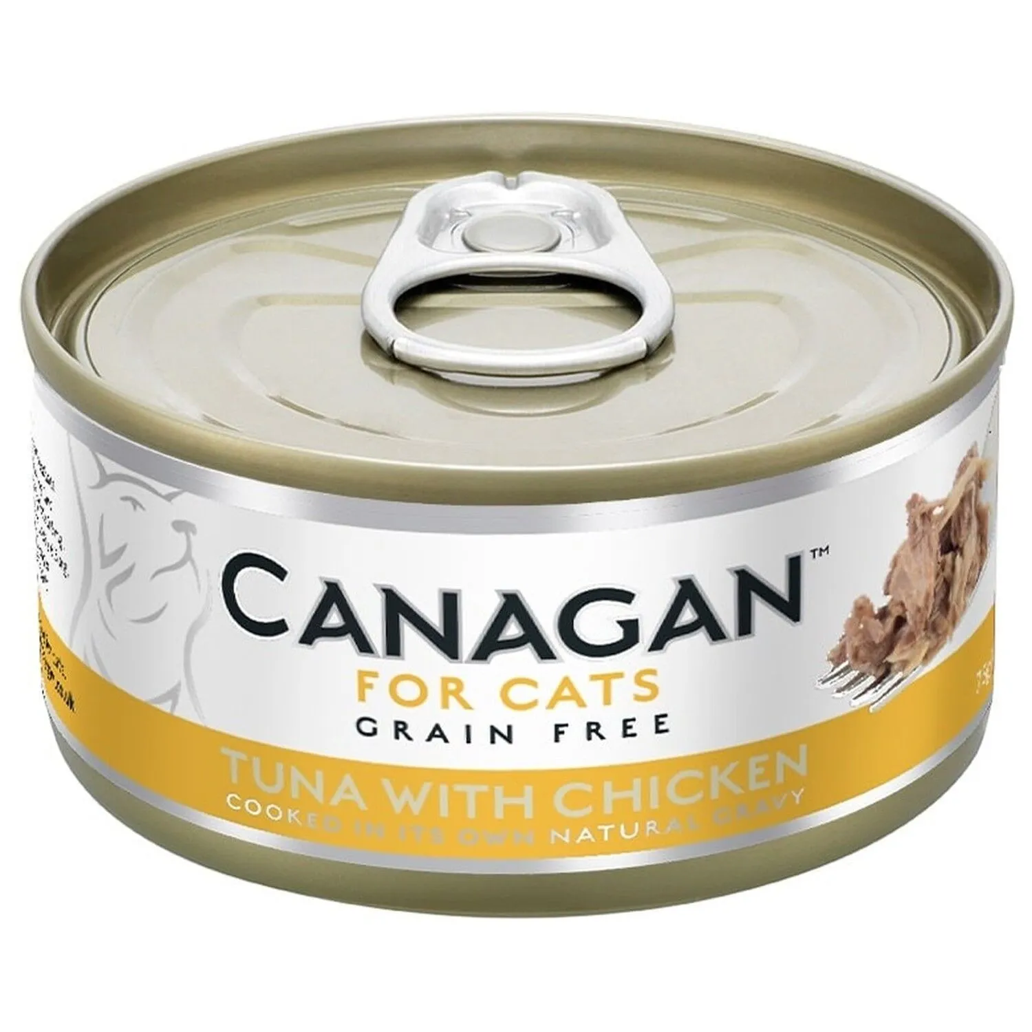 Canagan 原之選 天然無穀物貓糧罐頭 雞肉伴吞拿魚.75g