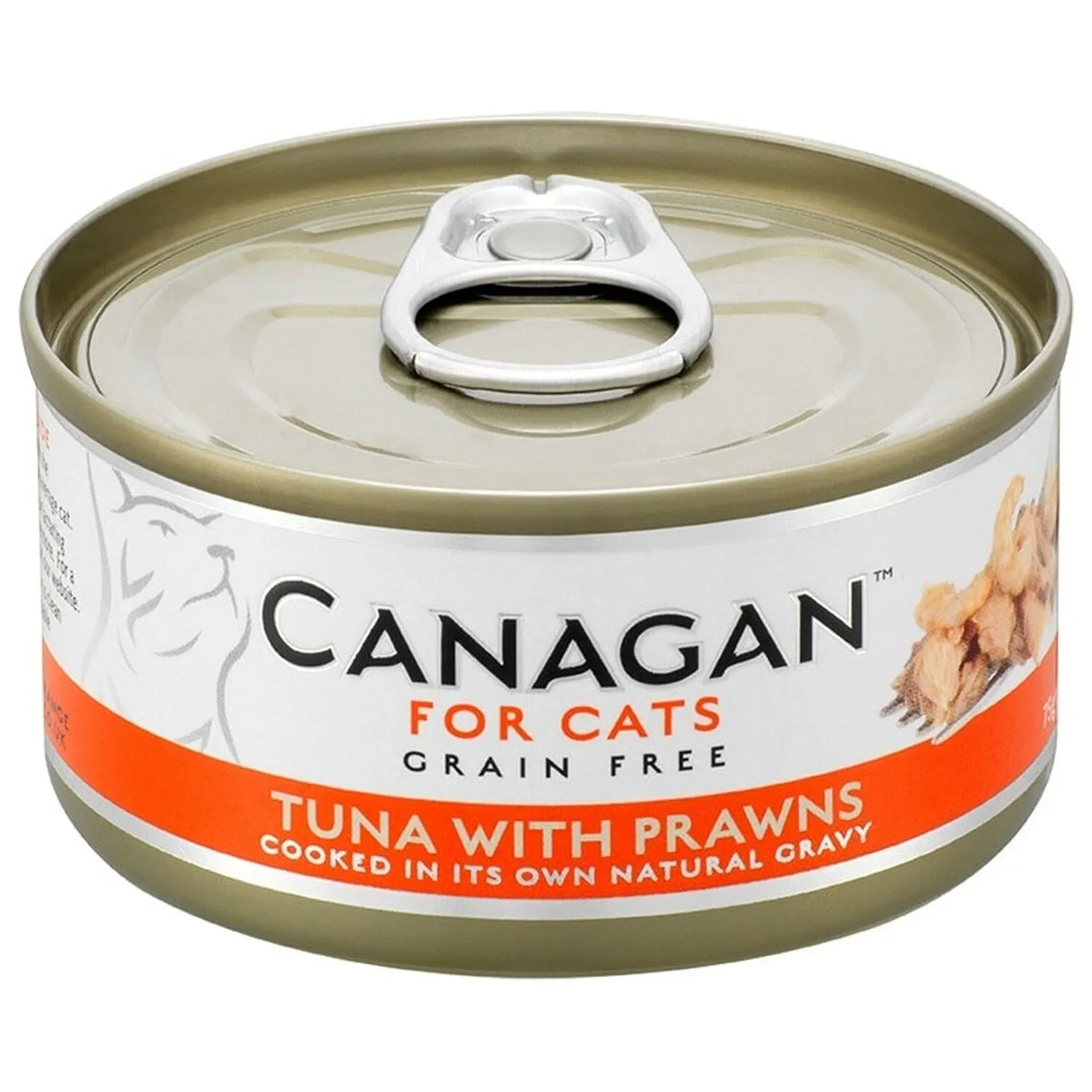 Canagan 原之選 天然無穀物貓糧罐頭 吞拿魚伴大蝦．75g
