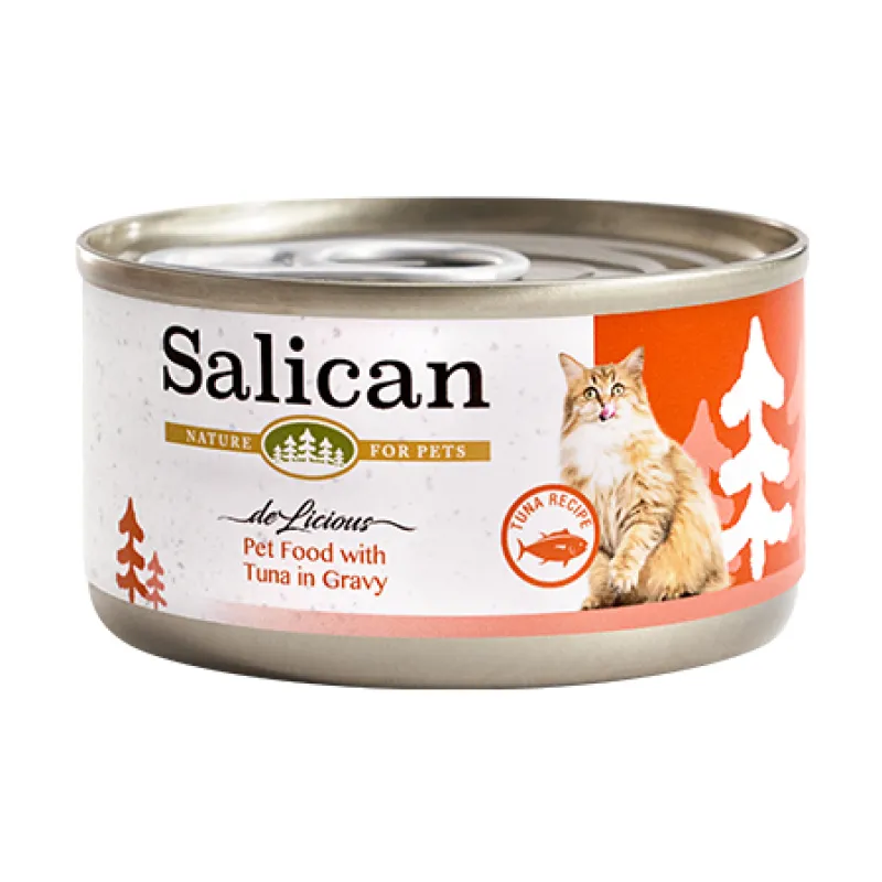 Salican 挪威森林 吞拿魚配方(肉汁) 貓罐頭．85g