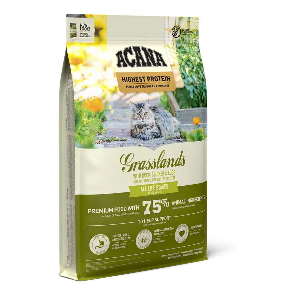 Acana 愛肯拿 貓乾糧 無穀物草原(鴨肉 + 雞肉)．1.8kg / 4.5kg
