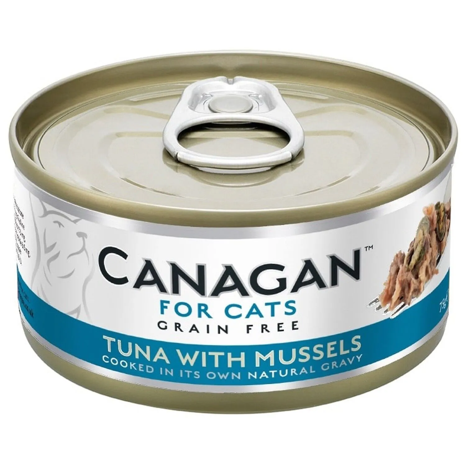 Canagan 原之选 天然无谷物猫粮罐头 吞拿鱼伴青口．75g