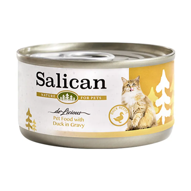 Salican 挪威森林 鴨肉配方(肉汁) 貓罐頭．85g