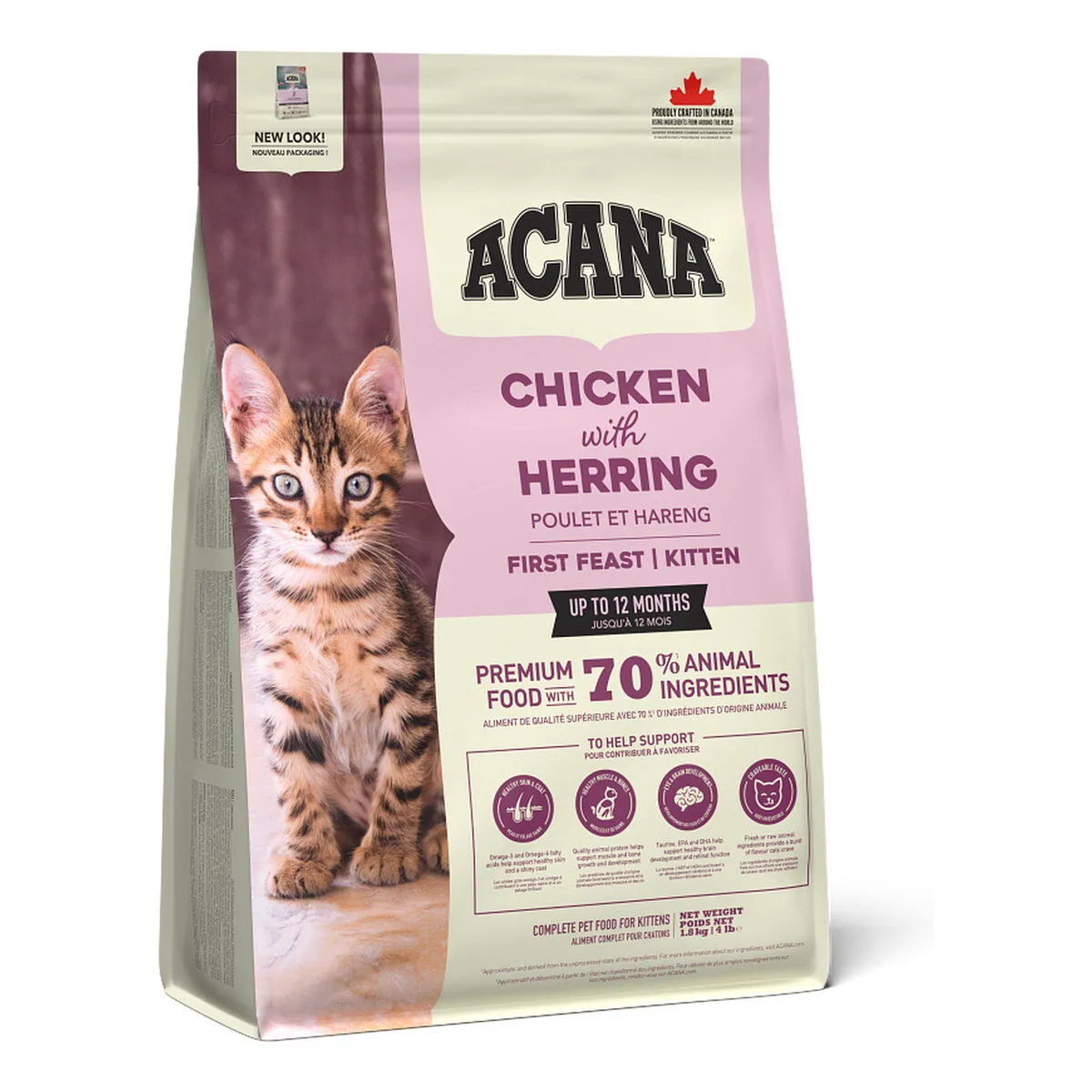 Acana 愛肯拿 幼貓乾糧 第一盛宴雞肉配方．1.8kg