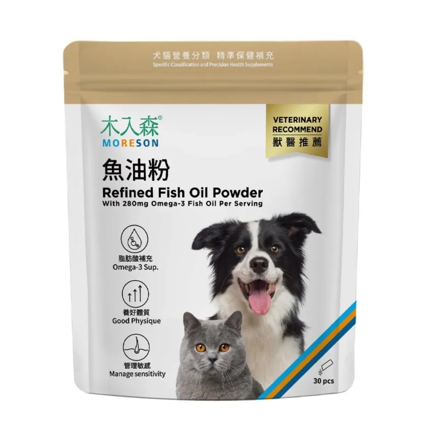 木入森 寵物魚油粉 犬貓魚油．1.25g x30包