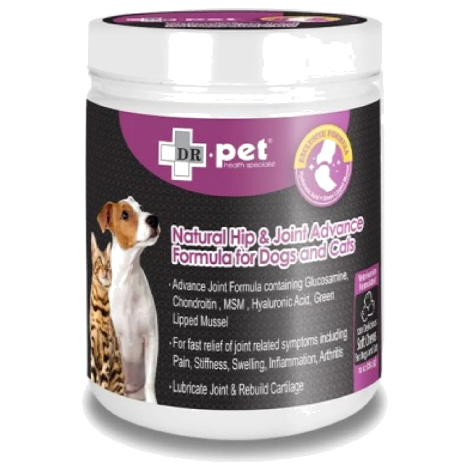 Dr. Pet 維骨素強化關節天然肉粒 貓犬用．120 粒裝