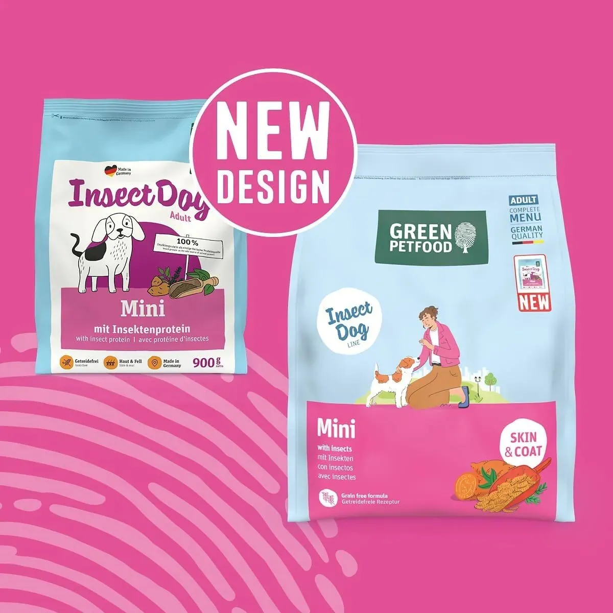 Green Petfood Insect Dog MINI【小型成犬 皮膚防敏感】 蟲蟲蛋白防敏感 無穀物狗糧．900g/ 7.5kg