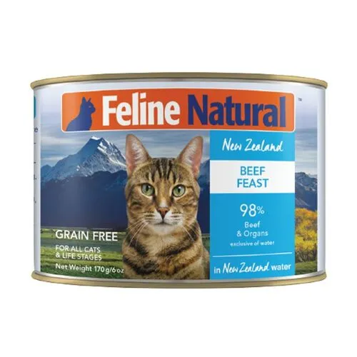 Feline Natural F9 牛肉主食貓罐頭．170g