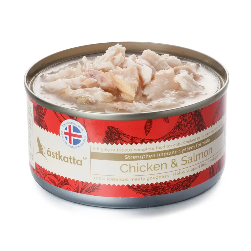 Astkatta 走地雞藍背三文魚主食罐 (強化免疫力配方)．170g