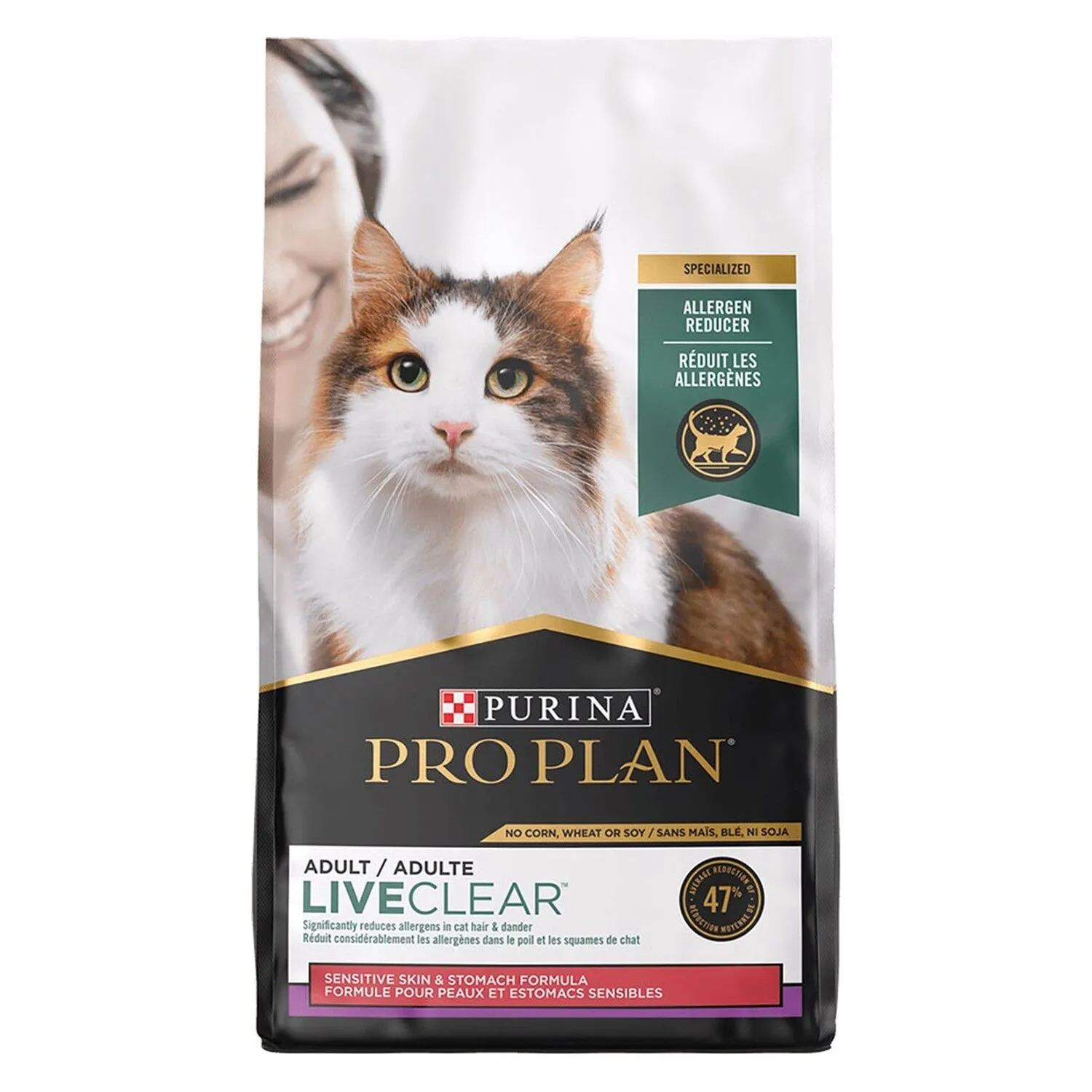Pro Plan LiveClear 成猫粮 敏感皮肤及肠胃 降低人体过敏原-火鸡．3.2lb