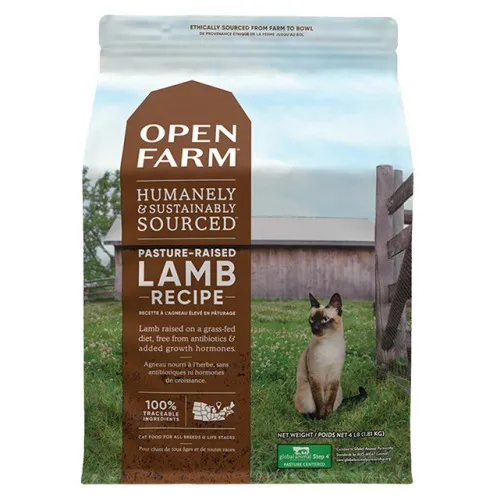 Open Farm 無穀物貓糧 Pasture-Raised LAMB 放養羊+蔬菜．4lb/8lb