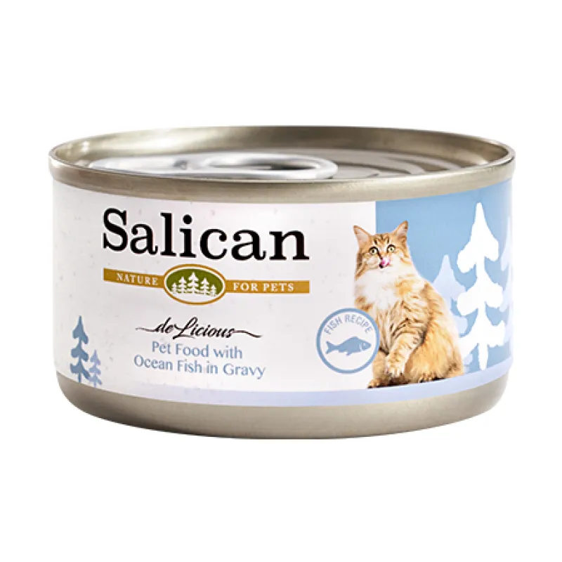 Salican 挪威森林 海洋魚(肉汁) 貓罐頭．85g