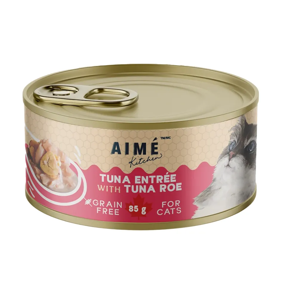 Aime Kitchen 啖啖肉補水系列 無穀物貓罐 吞拿魚配魚子．85g