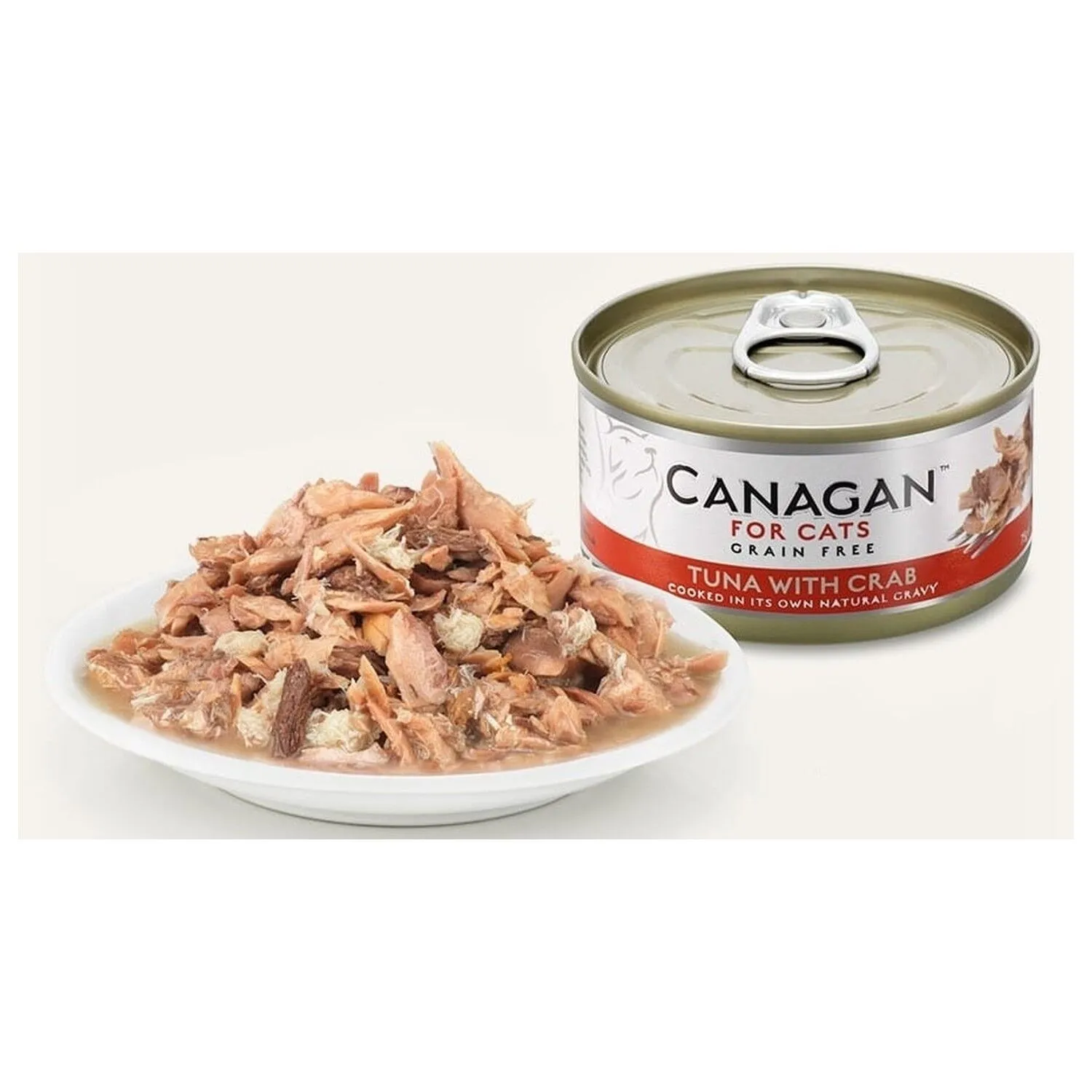 Canagan 原之選 天然無穀物貓糧罐頭 吞拿魚+蟹肉．75g