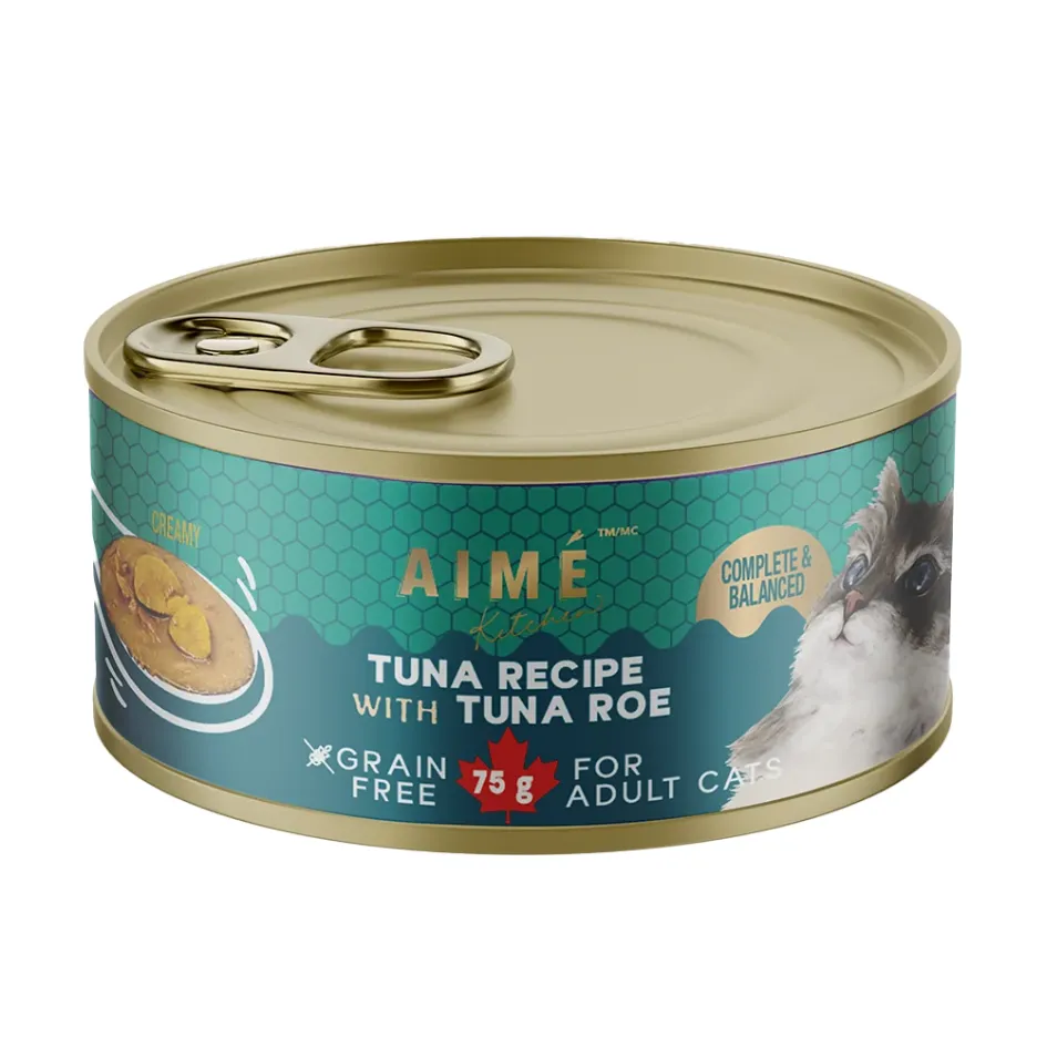Aime Kitchen 殿堂主食系列 無穀物貓罐 鮮魚子伴吞拿魚.75g