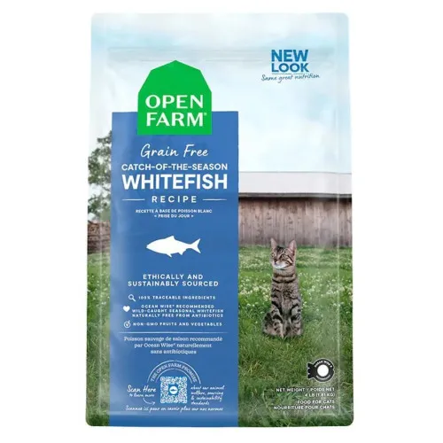 Open Farm 无谷物貓粮 Catch-of-the-Season WHITEFIS 海捕时令白鱼+扁豆．4lb/8lb