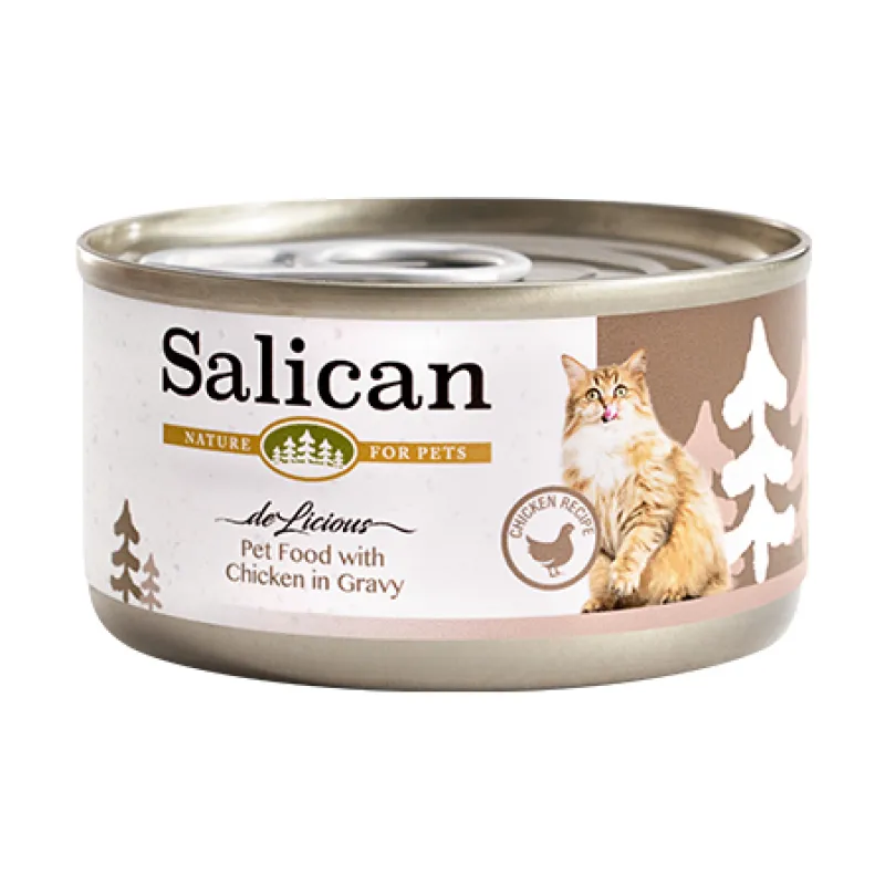 Salican 挪威森林 雞肉配方(肉汁) 貓罐頭．85g