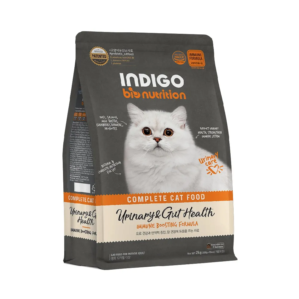 INDIGO 有机泌尿及益生菌 全猫干粮．2kg(200g*10包)/ 6kg(400g*15包)