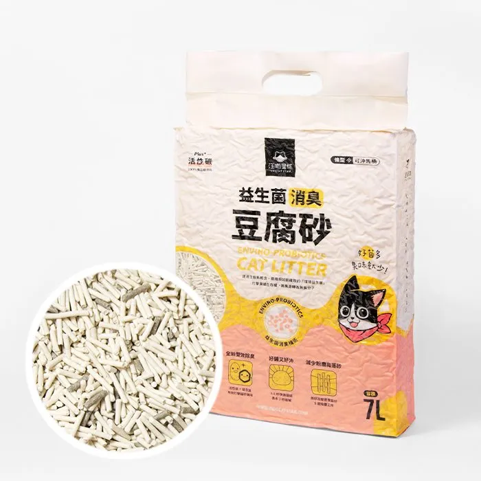 汪喵星球 益生菌消臭豆腐砂（條型）．2.7kg