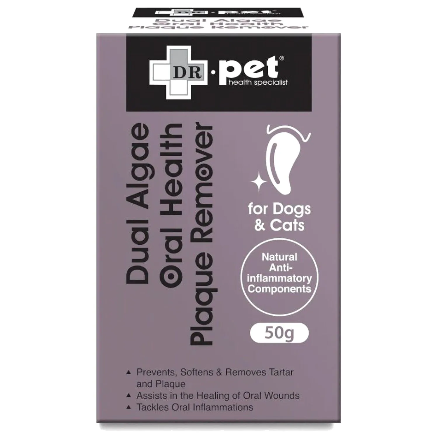 Dr. Pet 雙藻類抗炎牙石粉 貓犬用．50g